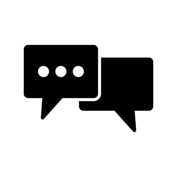 Conversation Glyph Vector Icon Desig — Stock Vector