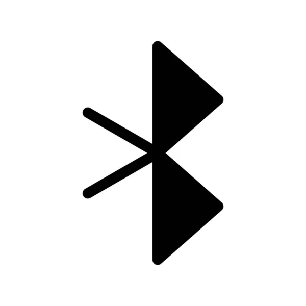 Icona Vettoriale Del Glifo Bluetooth Desig — Vettoriale Stock