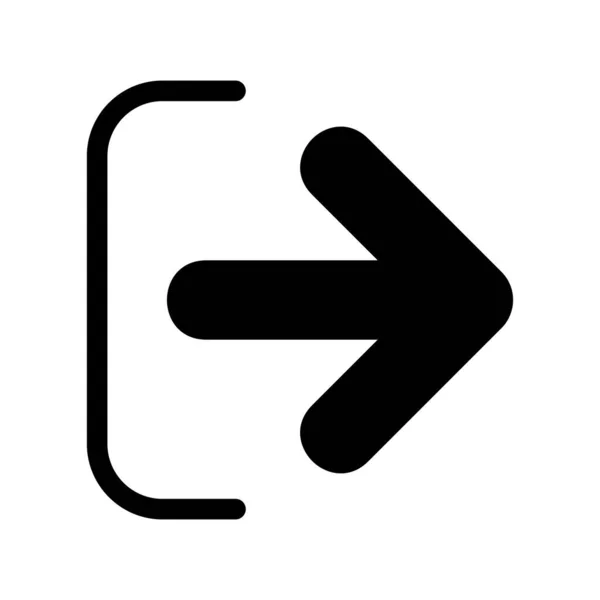 Delen Glyph Vector Icon Desig — Stockvector