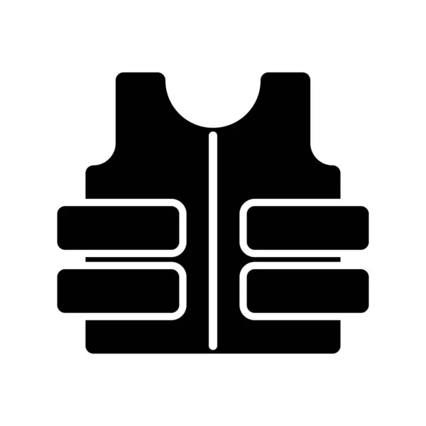 Weste Glyph Vector Icon Desig — Stockvektor
