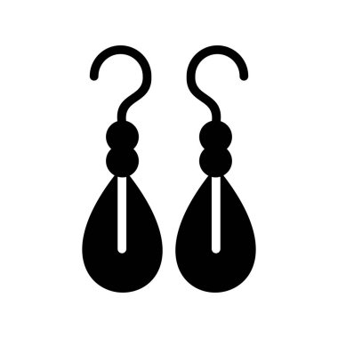 Küpe Vektör Simgesi Tasarımı