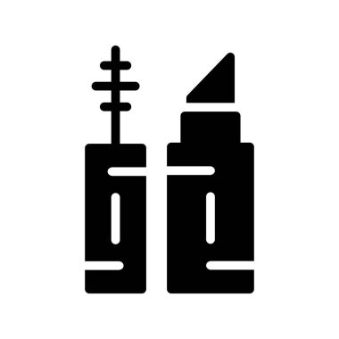 Ruj Glyph Vektör Simgesi Tasarımı