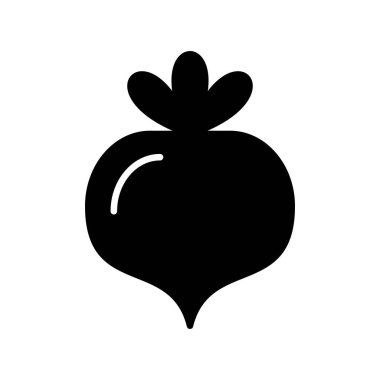 Turp Kabartma Vektör Simgesi Tasarımı