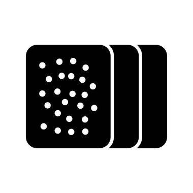 Ekmek Kabartma Vektörü Simgesi Tasarımı