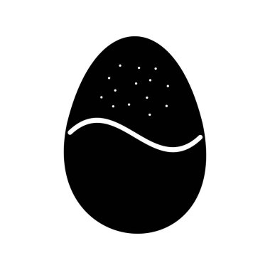 Çikolata yumurtası Glyph Vektör Simgesi Tasarımı
