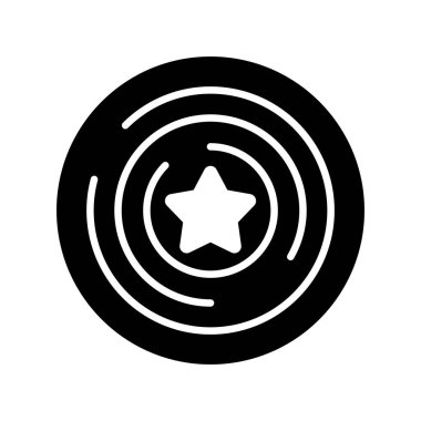  Zorla Glyph Vektör Simgesi Tasarımı