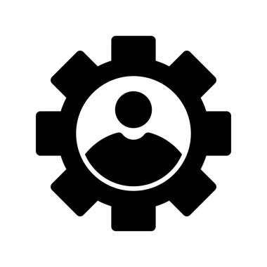 Kullanıcı Glyph Vektör Simgesi Tasarımı