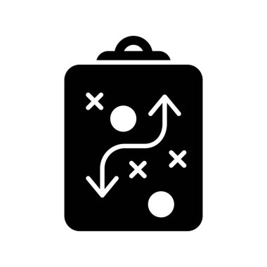 Taktikler: Glyph Vektör Simgesi Tasarımı