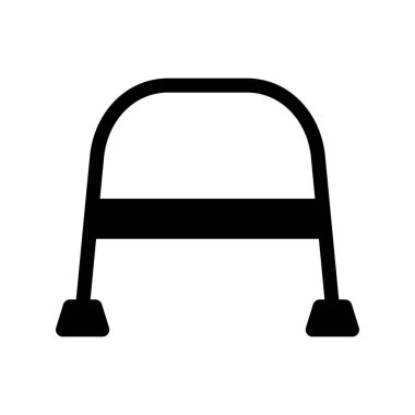  Walker Glyph Vektör Simgesi Tasarımı