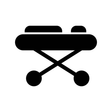 Sedye Glyph Vektör Simgesi Tasarımı