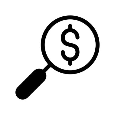 Dolar Glifi Vektör Simgesi Tasarımı