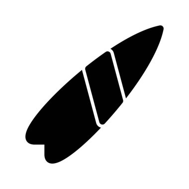 Sörf tahtası Glyph Vektör Simgesi Tasarımı