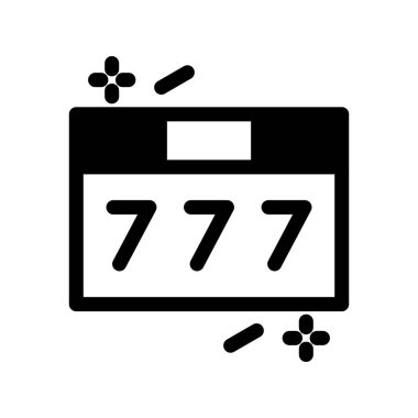  Yedi Kabartma Vektör Simgesi Tasarımı