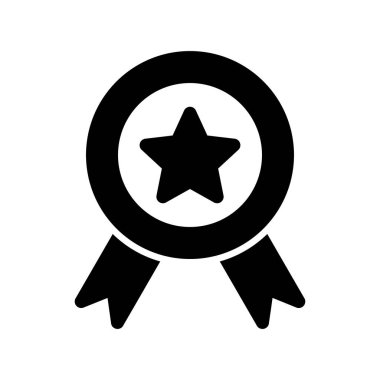 Kazanan Glyph Vektör Simgesi Tasarımı