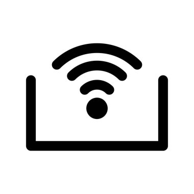 Rfid Glyph Vektör Simgesi Tasarımı