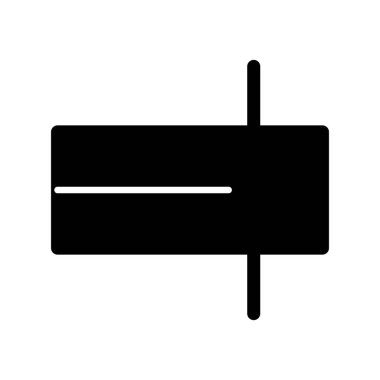 Glyph Vektör Simgesi Tasarımı Yeniden Adlandır