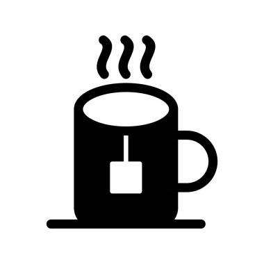 Kupa Glyph Vektör Simgesi Tasarımı