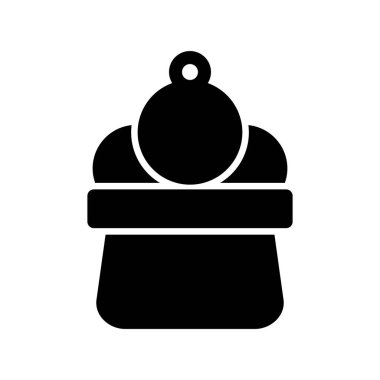 Icecream Glyph Vektör Simgesi Tasarımı