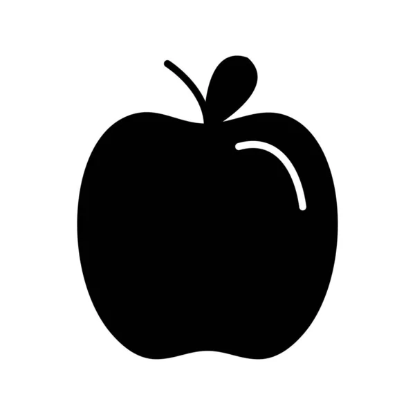 Icône Vectorielle Glyphe Pomme Desig — Image vectorielle