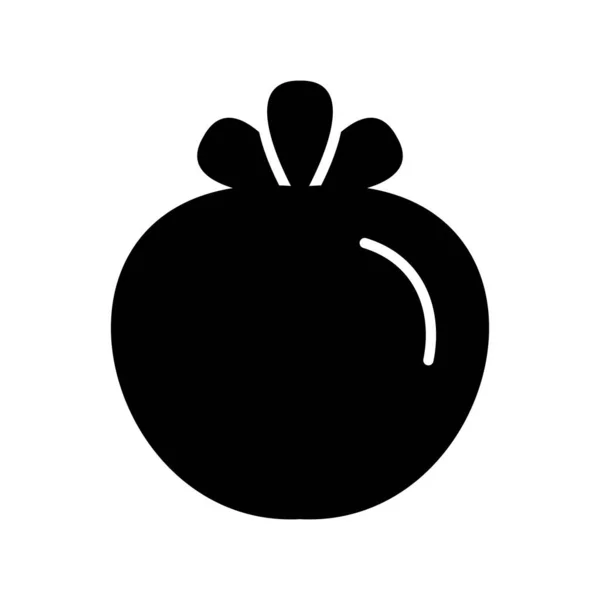 Tomate Glyph Vector Icon Desig — Stockvektor