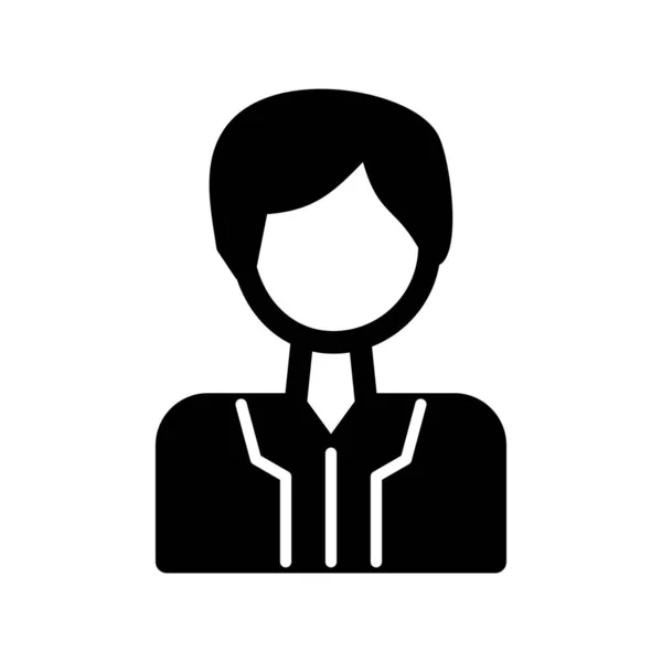 Manager Glyph Vector Icon Desig — Vector de stock