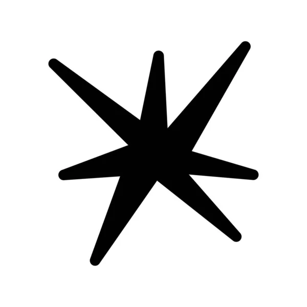 Flare Glyph Vector Icon Desig — Vector de stock