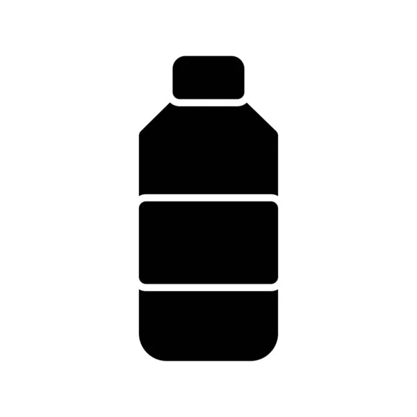Water Bottle Glyph Vector Icon Desig — Stock Vector