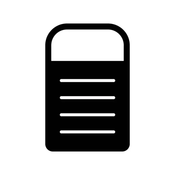 Υπνόσακος Glyph Vector Icon Desig — Διανυσματικό Αρχείο