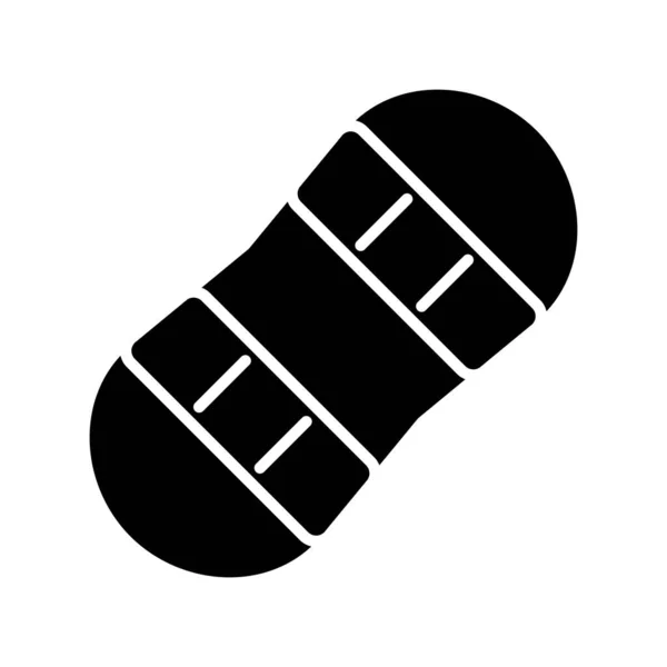 Snowboard Glyph Vector Icon Desig — Archivo Imágenes Vectoriales