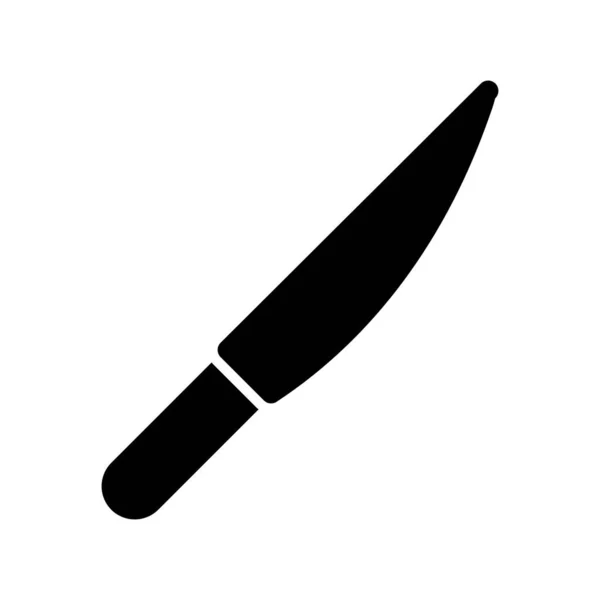  Bıçak Glyph Vektör Simgesi Tasarımı