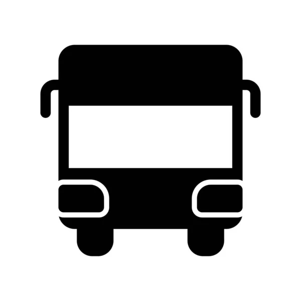 Bus Icona Vettoriale Glifo Desig — Vettoriale Stock