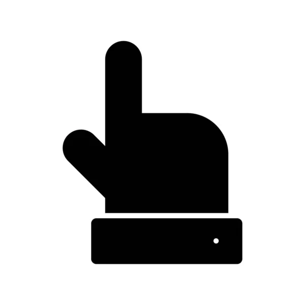 Finger Glyph Vector Icon Desig — Stockový vektor