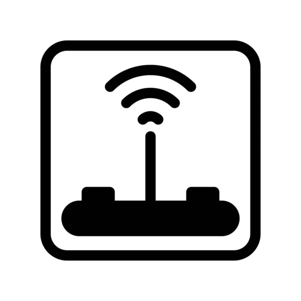 Wifi Glyph Vector Icon Desig — Stockový vektor