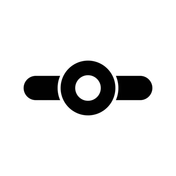 Commit Git Glyph Icona Vettoriale Design — Vettoriale Stock