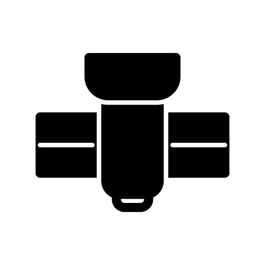 Uydu Glyph Vektör Simgesi Tasarımı