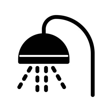  Duş Kabartma Vektörü Simgesi Tasarımı