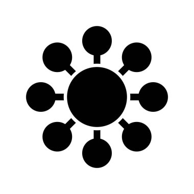 Ağ Kabartma Vektörü Simgesi Tasarımı