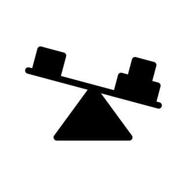 Glyph Vektör Simgesi Tasarımı Dengesi