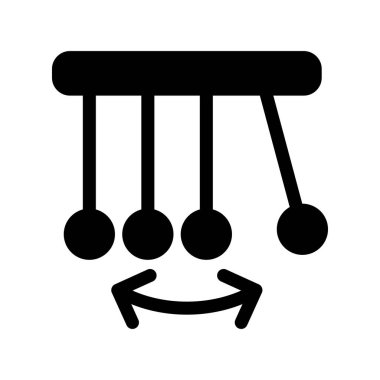Sarkacı Glyph Vektör Simgesi Tasarımı