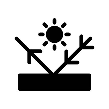 Görkemli Yansıma Kabartma Vektör Simgesi Tasarımı