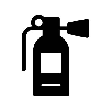 Yangın söndürücü Glyph Vektör Simgesi Tasarımı