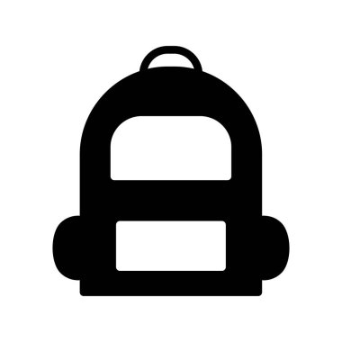 Çanta Glyph Vektör Simgesi Tasarımı