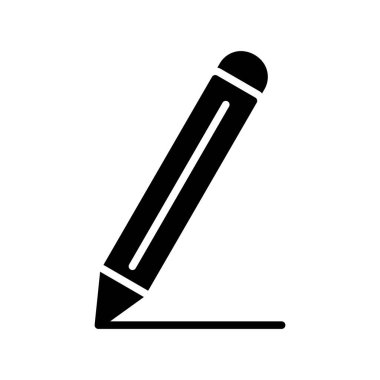 Kalem Kabartma Vektör Simgesi Tasarımı