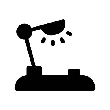 Tablo Lambası Kabartma Vektör Simgesi Tasarımı