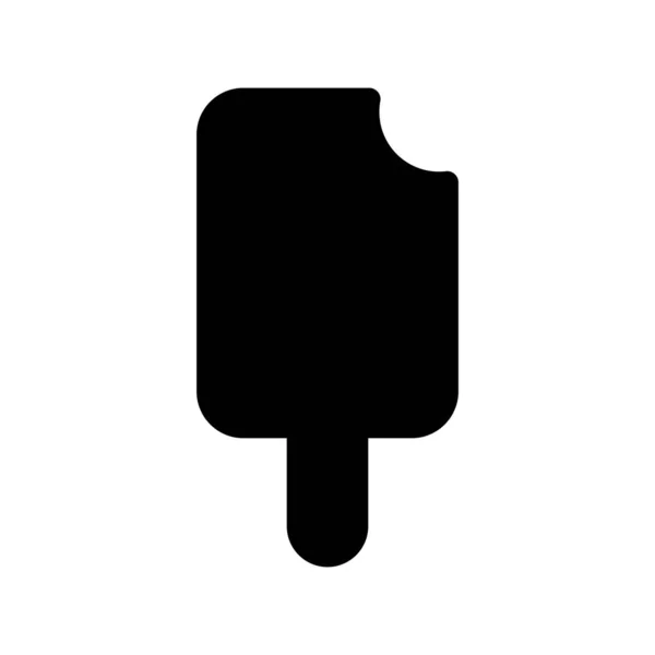 Zmrzlina Stick Glyph Vector Icon Desig — Stockový vektor