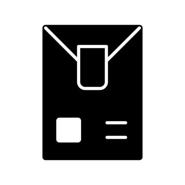 Packet Glyph Vector Icon Desig — Stock Vector