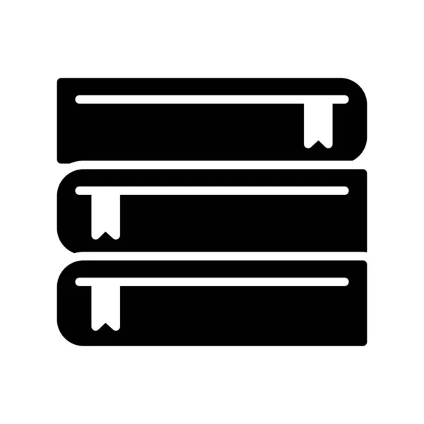 Livros Glyph Vector Icon Design — Vetor de Stock