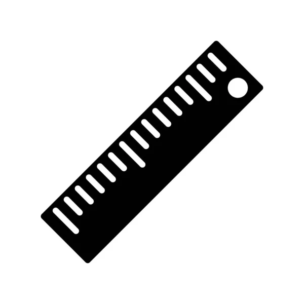 Härskare Glyph Vector Icon Desig — Stock vektor