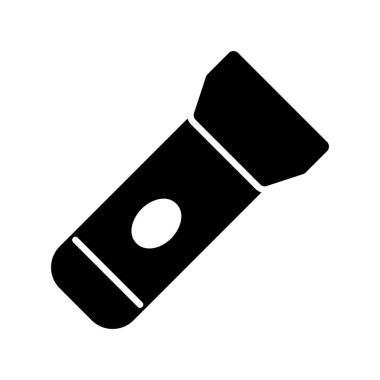 El feneri Glyph Vektör Simgesi Tasarımı