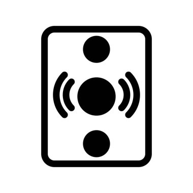 Sözcü Glyph Vektör Simgesi Tasarımı